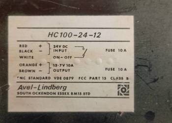 Przetwornica napięcia DC-DC 24V-12V, Avel Lindberg HC100-24-12