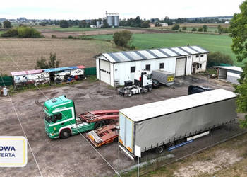 Działka z halą do obsługi ciężkiego sprzętu