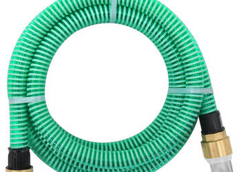 Wąż ssący z mosiężnymi złączami zielony 11" 7 m PVC WM-151044