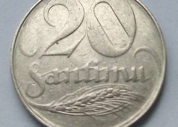 ŁOTWA-20 SANTIMU-1922 r-RZADKA