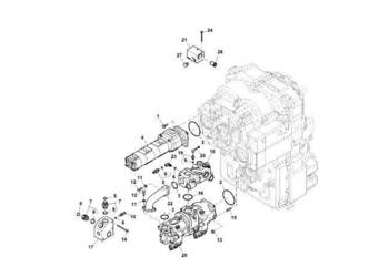John Deere 9470RX - Pompa hydrauliczna RE579067 (Układ hydrauliczny)