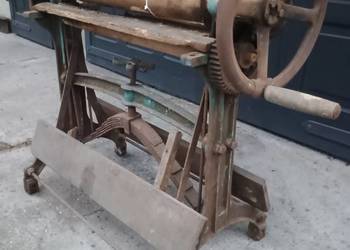 Zabytkowy magiel żeliwny antyk | Loft, retro ozdoba, zabytek techniki