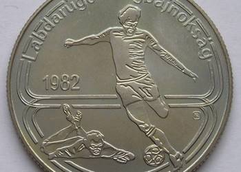 WĘGRY 100 FORINTÓW 1982 - MŚ HISZPANIA - STAN MENNICZY