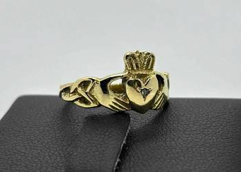 Złoty Pierścionek z Diamentem pr 333 2,71g