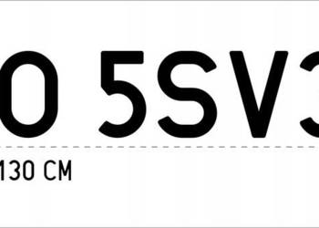 NAKLEJKA NUMERY REJESTRACYJNE TIR WANNA NACZEPA