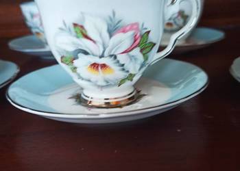 Filiżanka z talerzykiem.  Withe Lady. Royal Stafford