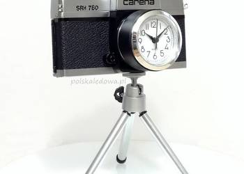 Zegar z aparatu fotograficznego Carena SRH statyw loft retro