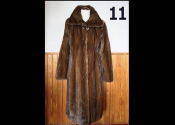 Futro z norek. Norki grzbiety. Brązowe futro naturalne (11)