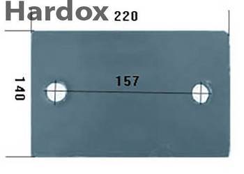 Płoza krótka HARDOX 703003/S części do pługa VOGEL NOOT