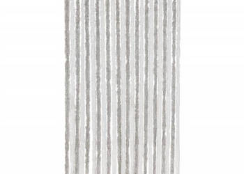 Zasłona przeciwko owadom jasnoszaro-biała 100x200 cm szenil WM-377315