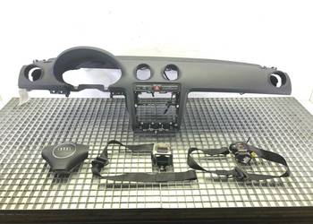 KOKPIT PODUSZKI PASY KOMPLET AUDI A3 8P Hatchback 03-13 KONSOLA
