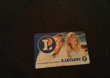 Stara karta Leclerc. Vintage