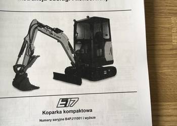 dtr instrukcja obsługi koparka bobcat e17 i inne