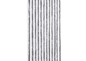 Zasłona przeciwko owadom szarość i biel 100x220 cm szenil WM-241225