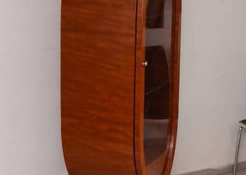 Owalna Witryna Styl Art Deco - Gablotka Serwantka - Salon Gabinet - Gablota
