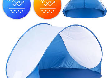 Namiot plażowy parawan samorozkładający na plażę basen ogród niebieski Mul…