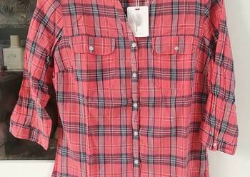 Nowa damska bluzka z kreszowanej bawełny