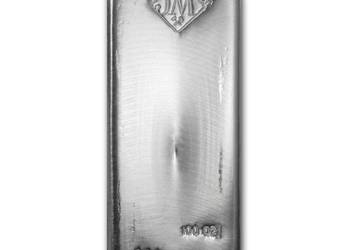 Sztabka Johnson Matthey 100oz