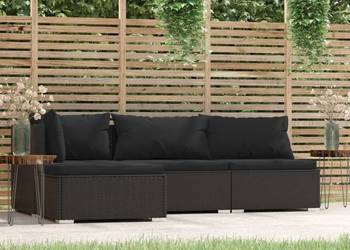 vidaXL 4-częściowy zestaw wypoczynkowy z poduszkami(SKU:317523)