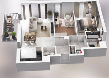 Mieszkanie 67.61m2 3 pokoje Piastów