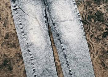 Niebieskie jeansowe joggery CROPP Denim Lab W32/L34