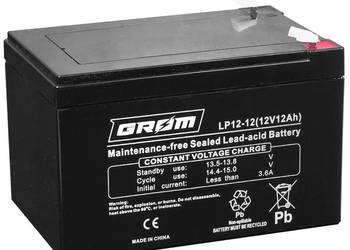 Akumulator żelowy GROM 12V 12Ah LP12-12