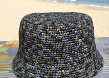 Kapelusz Panama i zawieszek na torebkę crochet, zestaw ręcznie robiony