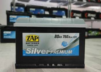 Akumulator 80Ah 760A EN Zap Silver Premium Prawy Plus