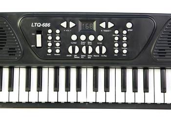 Duże organki, pianinko, keyboard z mikrofonem