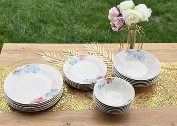 Promocja 179 zł Serwis obiadowy 24 elementy Stokrotki