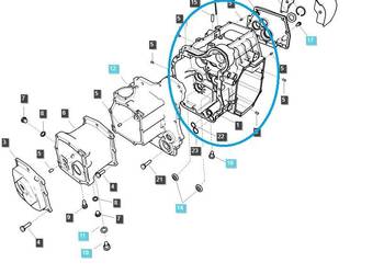 Obudowa przekładni (MECH) XJ2023, J23, J27 LS Tractor / 40228429