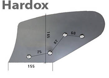 Odkładnia przedpłużka HARDOX 27150802/L do pługa RABEWERK