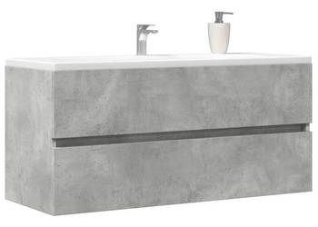 Szafka pod umywalkę szarość betonu 100x385x45 cm płyta WM-856251