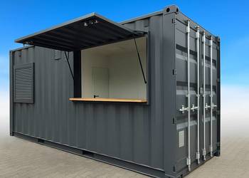 Kontener gastronomiczny 20 HC – mobilny bar w solidnym wydaniu!
