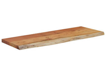 Półka ścienna 80x30x25 cm drewno akacjowe naturalna krawędź WM-370238