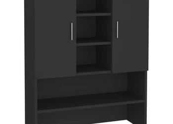 Szafka na pralkę czarna 705x255x90 cm WM-808387