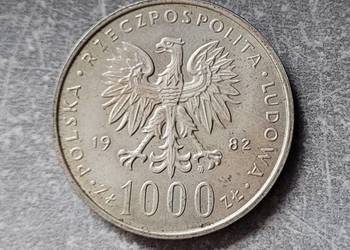 203) POLSKA srebro - 1000 Złotych - 1982 r. - Papież