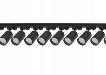 LAMPA Zestaw Szynoprzewód Szyna GU10 LED CZARNY 1 m / 2m