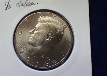 Stare monety 1/2 dolar 2018 D  USA