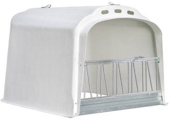 Domek dla cieląt pojedynczy CalfOTel XL-5 z progiem, z przednią bramką z r…