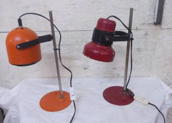 Stare lampki na biurko PRL bauhaus vintage