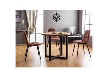 Stół ROLF Dąb + 3 krzesła VEDIS