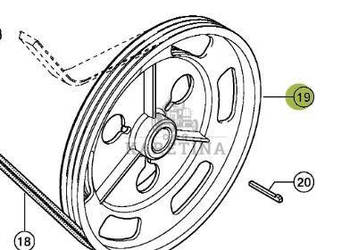 Claas Lexion 570 Koło Pasowe Bębna Młócącego 0006448810 00 0644 881 0