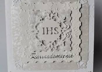 ZAWIADOMIENIA KOMUNIA UNIWERSALNE Z HOSTIĄ  - K4 – SREBRO – BIEL