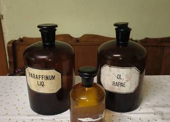 Stare butelki apteczne duże
