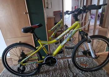 Rower MTB 24” KARBON, Shimano 3x8, Tarcze, dla dziecka 125–150 cm