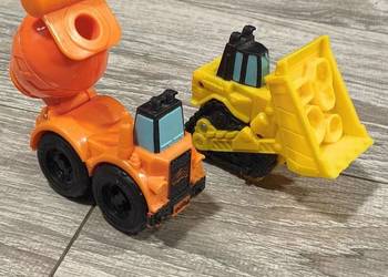 mini pojazdy budowlane z serii Play-Doh Wheels (Hasbro) (pomarańczowa beton
