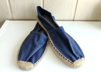 Granatowe espadryle wsuwane płócienne letnie 39 buty