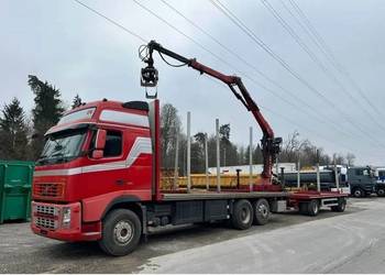 Do przewozu drewna Volvo 6x2 do drzewa podłoga klonice dzwig