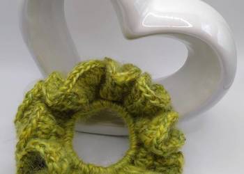 Gumka do włosów Crochet Scrunchie Handmade (moher)